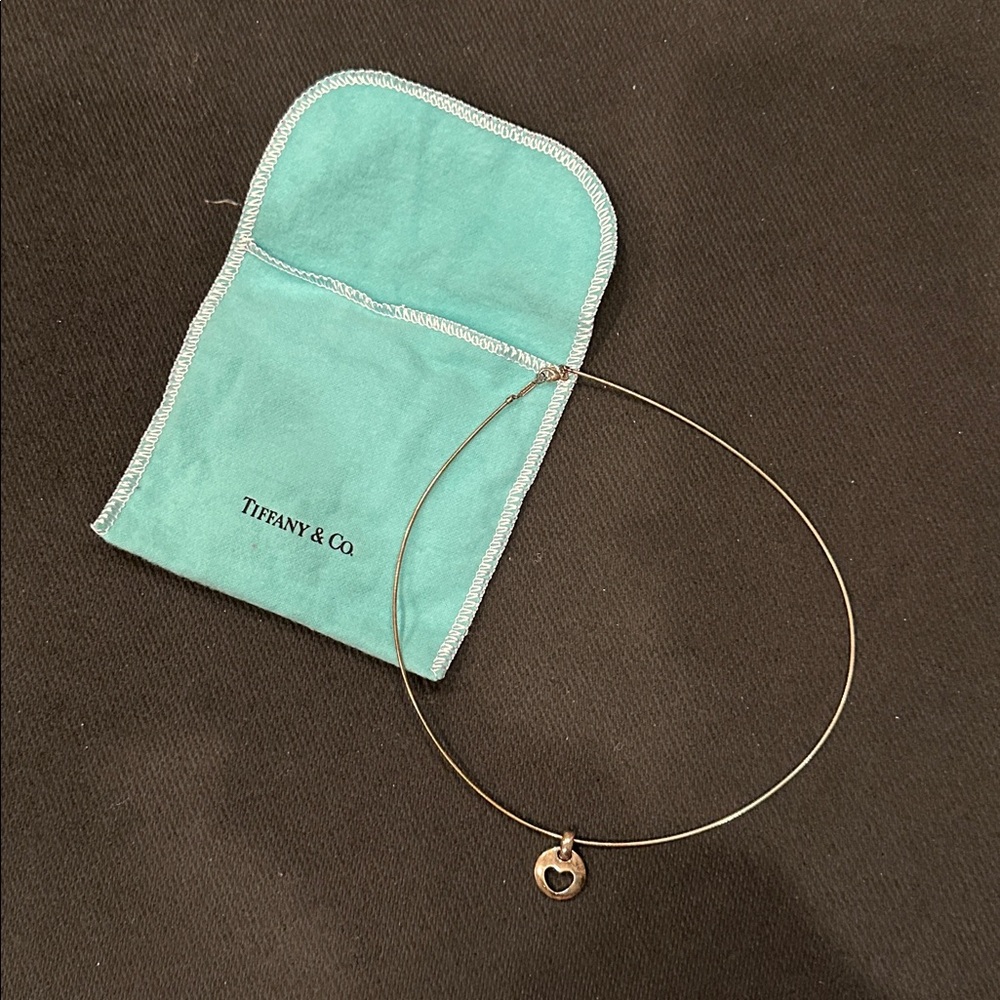 Tiffany’s Silver Heart Pendant Necklace